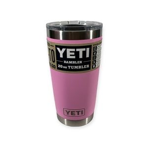 NEW YETI LIMITED EDITION RAMBLER 20 OZ TUMBLER WITH MAGSLIDER LID Power Pink